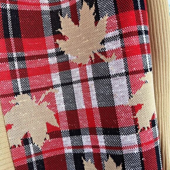 Vintage Momentum Silk Polyester Blend Open Front Leaf Print Cardigan Sweater M - Picture 3 of 9